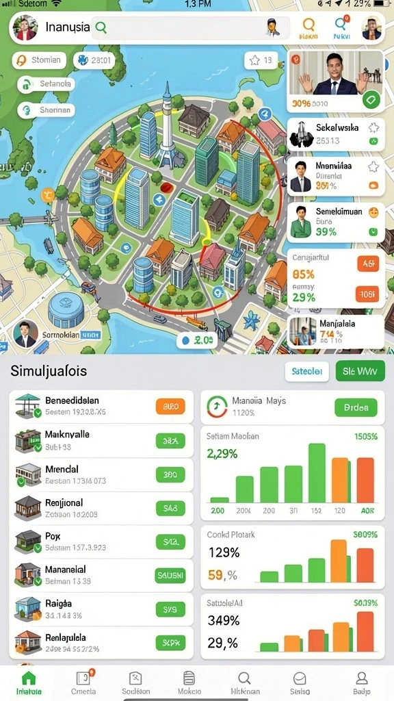 evip2 - Tampilan level pertama yang menarik dan interaktif.