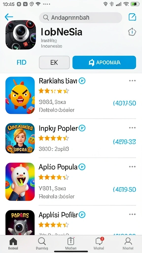omset288 - Tampilan menu yang sederhana dan mudah digunakan.