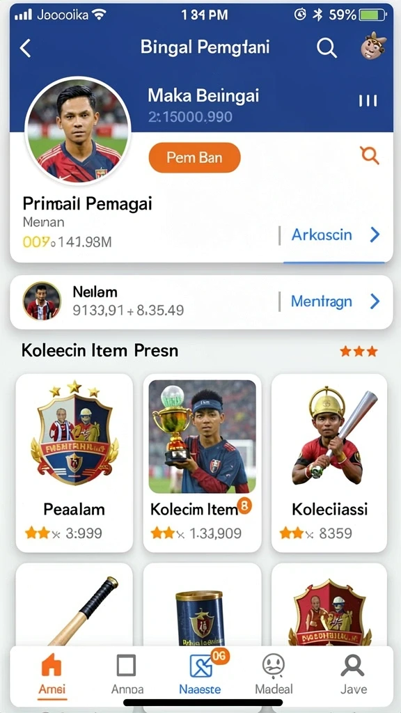 zk7 - Tangkapan layar menunjukkan berbagai senjata dan kostum yang bisa dipilih.